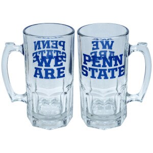 large glass beer mug We Are Penn State
